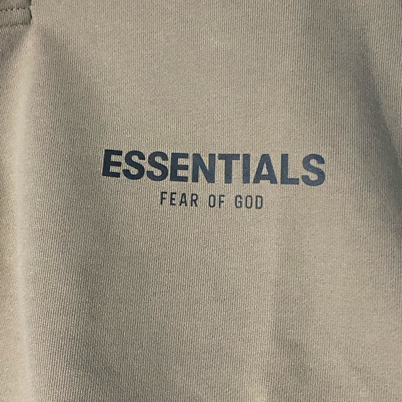 Fear of God Essentials Tan Long Sleeve Polo - Picture 3 of 12